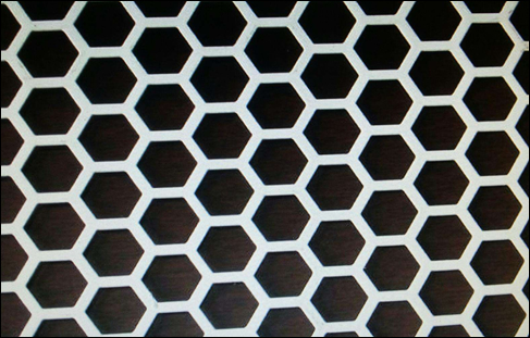 Hexagonal hole perforated sheet for facade decoration